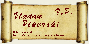 Vladan Piperski vizit kartica